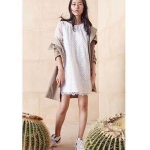 Madewell eyelet-lace white dress